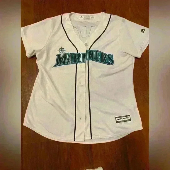 Ladies Seattle Mariners Baseball Jersey size Large with CANO - Picture 2 of 8